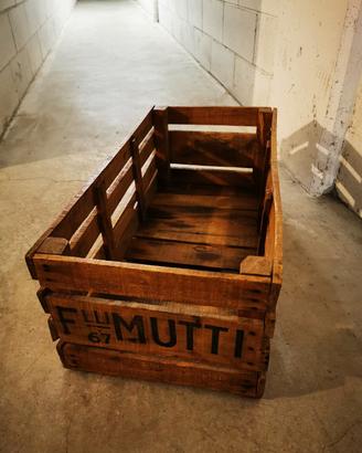 Coppia cassette legno originali F.lli Mutti 