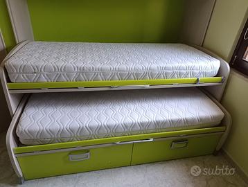 Struttura a ponte letti cameretta Moretti Compact