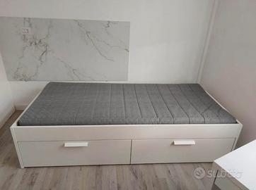 Letto singolo con Cassettoni