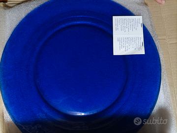 Set 4 Sottopiatti Vetro di Murano Guido Ferro Blu