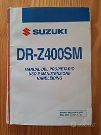 uso e manutenzione DR- Z400 SM