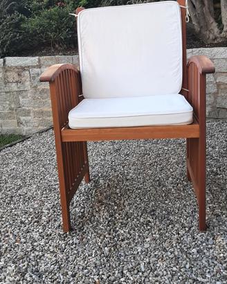 poltroncina in teak 