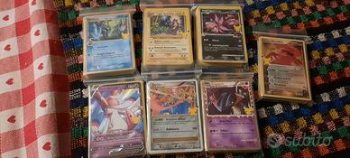 Mazzetti carte pokemon promo 25°anno