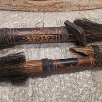 MASCHERA E CERBOTTANA CON DARDI CON PUNTA  FERRO 