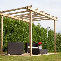 PERGOLA PERGOLATO DA GIARDINO LEGNO COPERTURA 3X3