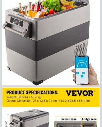 frigorifero  portatile vevor 55 lt a compressore