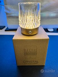 Lampada ricaricabile bicchiere cristal