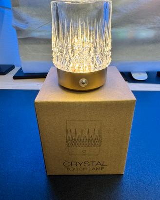 Lampada ricaricabile bicchiere cristal