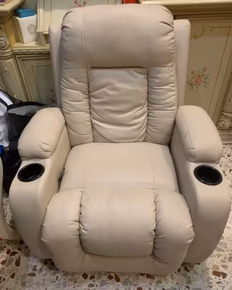 Coppia di Poltrone Relax Massaggianti e Riscaldant