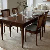 Tavolo da Pranzo in legno (90x150++) con 4 sedie
