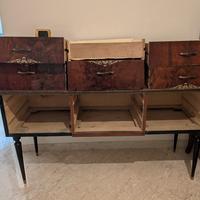 Cassettiera antica con piedini anni 50