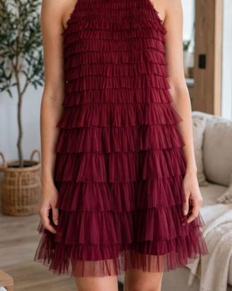 Abito a balze in tulle taglia S 
