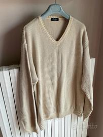 Maglione uomo cotone beige BARBIERI Vintage