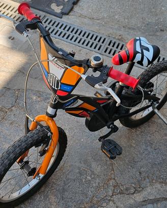 Bicicletta per bambino/a 16" con rotelle comprese