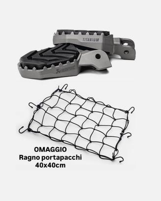 Pedane Akrapovic Adventure Titanio Triumph