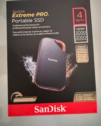 Disco esterno sandisk extreme pro 4TB