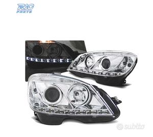 FARI LUCE DIURNA MERCEDES W204 07-10 CROMATO H7