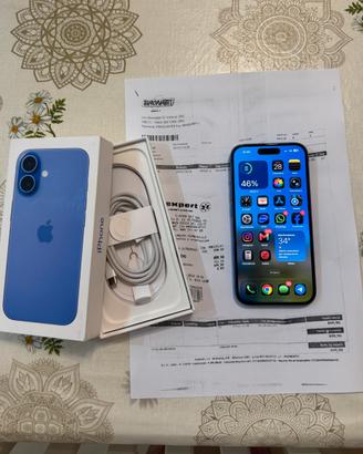 Apple iPhone 16 128gb Blu Oltremare