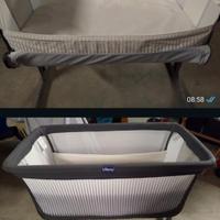 Lettino next 2 me e zaino trakking