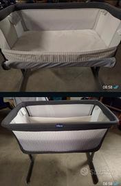 Lettino next 2 me e zaino trakking