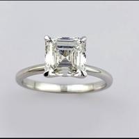 Anello donna - oro bianco - diamante 2,09 ct.