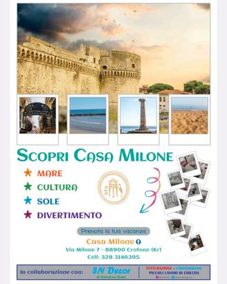CASA MILONE:scopri il piacere di sentirti a casa