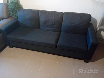 DIVANO IN STOFFA COLORE NERO