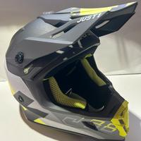 Casco cross just1 opaco fluo