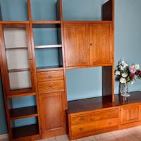 Mobile soggiorno arte povera in legno