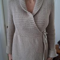 Cardigan donna beige misto cachemire