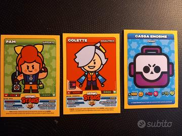 3 card Brawl Stars Colette Pam Cassa enorme 