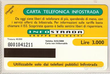 Schede Telef. Infostrada serie "PAESAGGI"