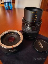 Canon macro 50mm con converter macro