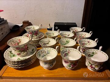 Set 12 Mesi Royal Albert Flower of the Month