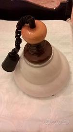 Lampada in vetro da soffitto