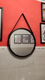 Specchio rotondo stile industrial