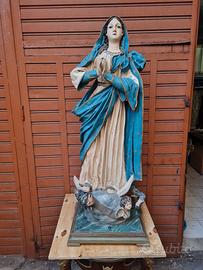 madonna immacolata in cartapesta