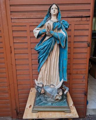 madonna immacolata in cartapesta