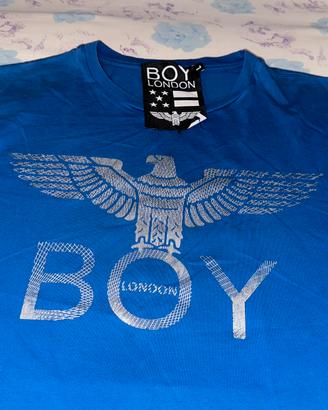 T-shirt blu scuro BOY London immagine aquila (L)