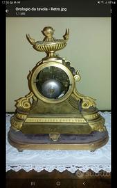 Antico orologio da camino francese