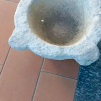 Mortaio in pietra bianca 