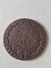 Medaglia in rame con Calendario Azteco