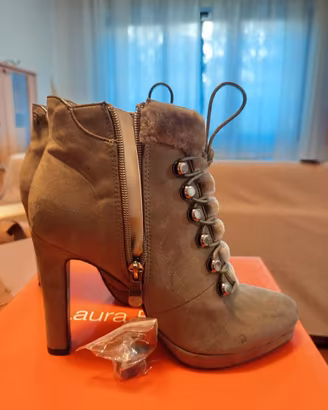 Stivaletti n. 37 con tacco 10 cm - Come nuovi