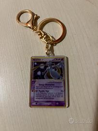 Portachiavi pokemon  con carta di Mewtwo