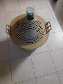 Damigiana in vetro 54 litri, bocca stretta colore 