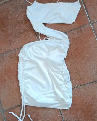 vestito bianco non trasparente 