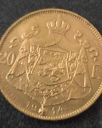 20 Franchi oro belga 