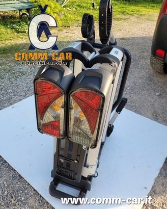 PORTABICI DA GANCIO TRAINO PIEGHEVOLE E-BIKE E2