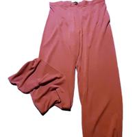 Pantaloni donna estivi rosso corallo taglia 40