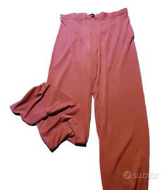Pantaloni donna estivi rosso corallo taglia 40